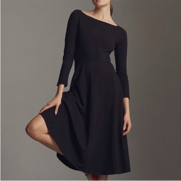 Reformation Wiley Knit Dress black, SIZE SMALL 1568 - Picture 1 of 8